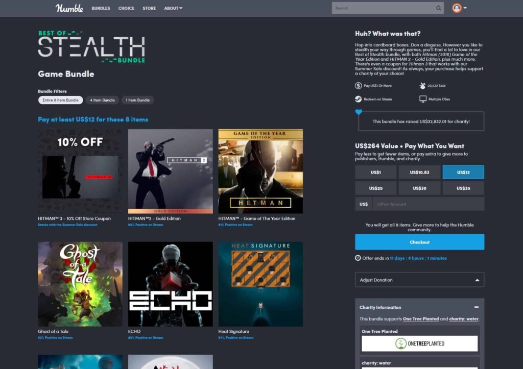 Get huge discounts on Steam games, eBooks, softwares at Humble Bundle —